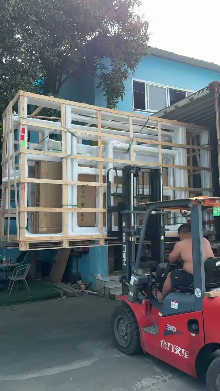 HYHF furniture shipment being loaded for a documented European delivery case